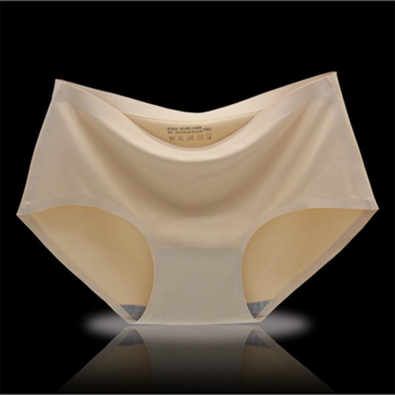 Women Summer Panties Ice Silk Cool Refreshing Seamless Underwear Triangle Briefs