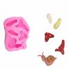 4pcs Non-Stick Silicone Chocolate Molds Easy Release Door Mushroom Mold  Birthday Parties