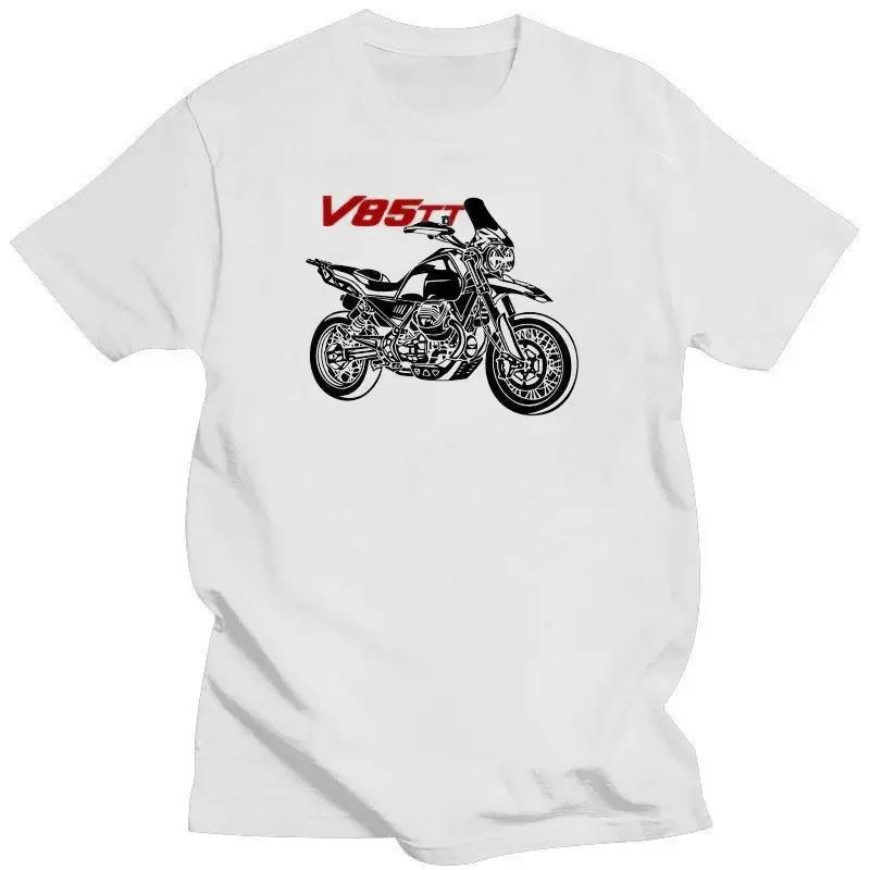 

Модная футболка Moto Guzzi V85Tt V 85 Tt с принтом мотоцикла Мужские хлопковые футболки Harajuku Streetwear Топы Летняя мужская футболка XL