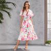 2025 New Fashion Trend Dresses Spring Summer Printed Waist Dresses Fashion Women's