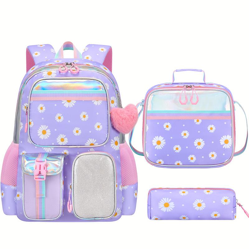 Elementary School Bag Girls Backpack Printed Backpack Waterproof Small Daisy Cute Children S Backpack Chrysanthemum Bag