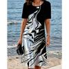 Women's Summer 3D Short Sleeve Dress