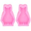 2 Pezzi Stampo in Silicone Forma di Orsetto Carino Facile da Sformare Flessibile Morbido Stampo da Forno per Torta Fondant Cioccolato Fai da Te