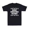 Merry Christmas B!tches Funny Rude Christmas Joke Christmas Tree Men's T-Shirt
