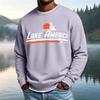 Men's Casual Loose Fit Neck Long Sleeve Shirt with Letter Graphic Print