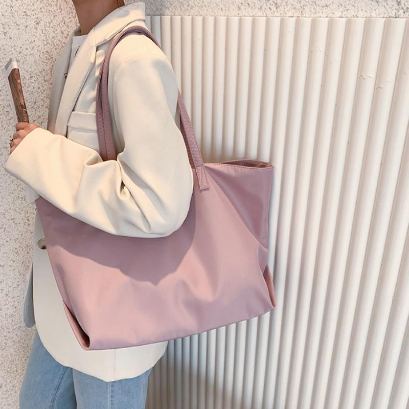 Tote Bag Commuter Bag Casual Canvas Bag Waterproof Nylon Large Bag Women's Large-capacity Shoulder Bag