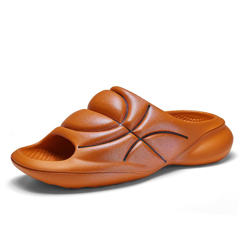 

Мужские тапочки, летние новые баскетбольные флуоресцентные тапочки, дышащие сандалии с мягкой подошвой, удобные повседневные тапочки больших размеров 46-47