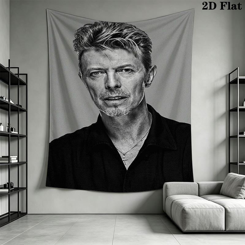 David Bowie Wall Tapestry Art Tapestry Background Cloth Fashion Print Background Cloth Wall Decoration Atmospheric Background Cloth