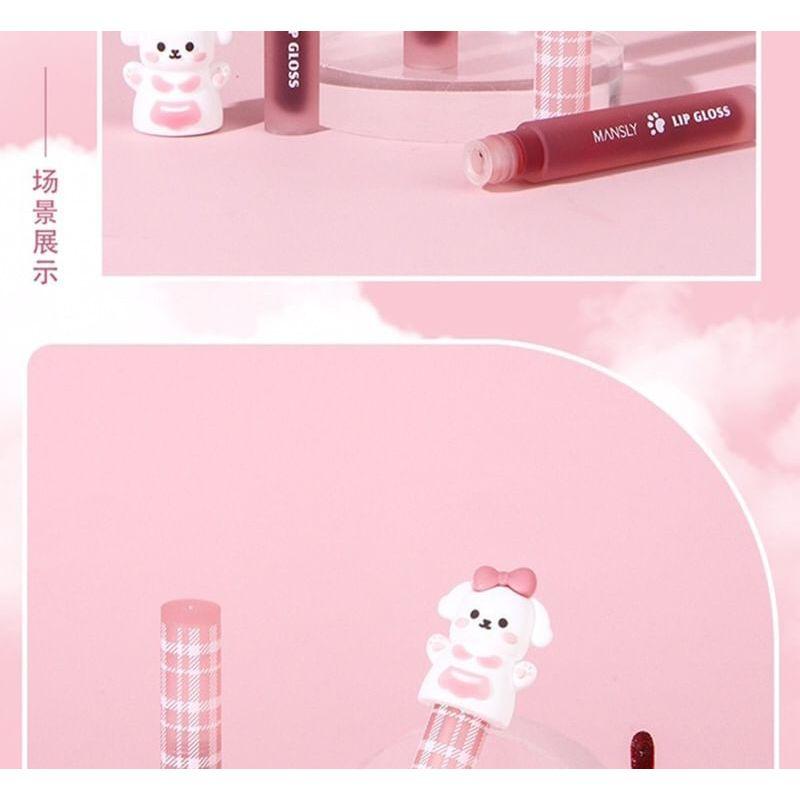 MANSLY - Puppy Series Watery Mirror Lip Gloss - 3 Colors