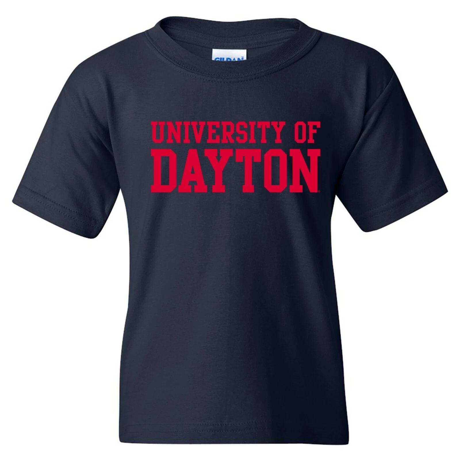 Dayton Flyers Basic Block Youth T-Shirt - Navy 3XL