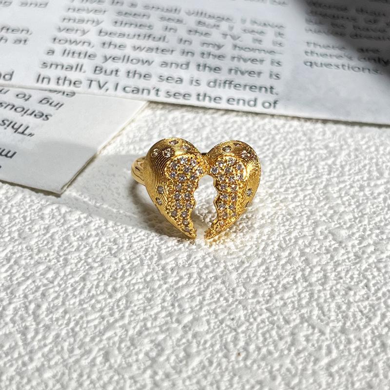 2026 Court Style Retro Heavy Industry Geometric Irregular Brushed Open Ring Women Ins Light Luxury Fashion Exquisite Index Finger Ring