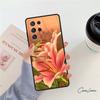 Colorful Flower Lily phone case For Samsung Galaxy S24 S25 S23 S22 Ultra Note 10 20 Plus S20 S21 FE Cover