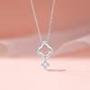 Four-leaf Clover Necklace, Femininity Full of Diamonds, Lucky Leaves, Stainless Steel Collarbone Chain, Light Luxury Niche One, Wear More Neck Chains