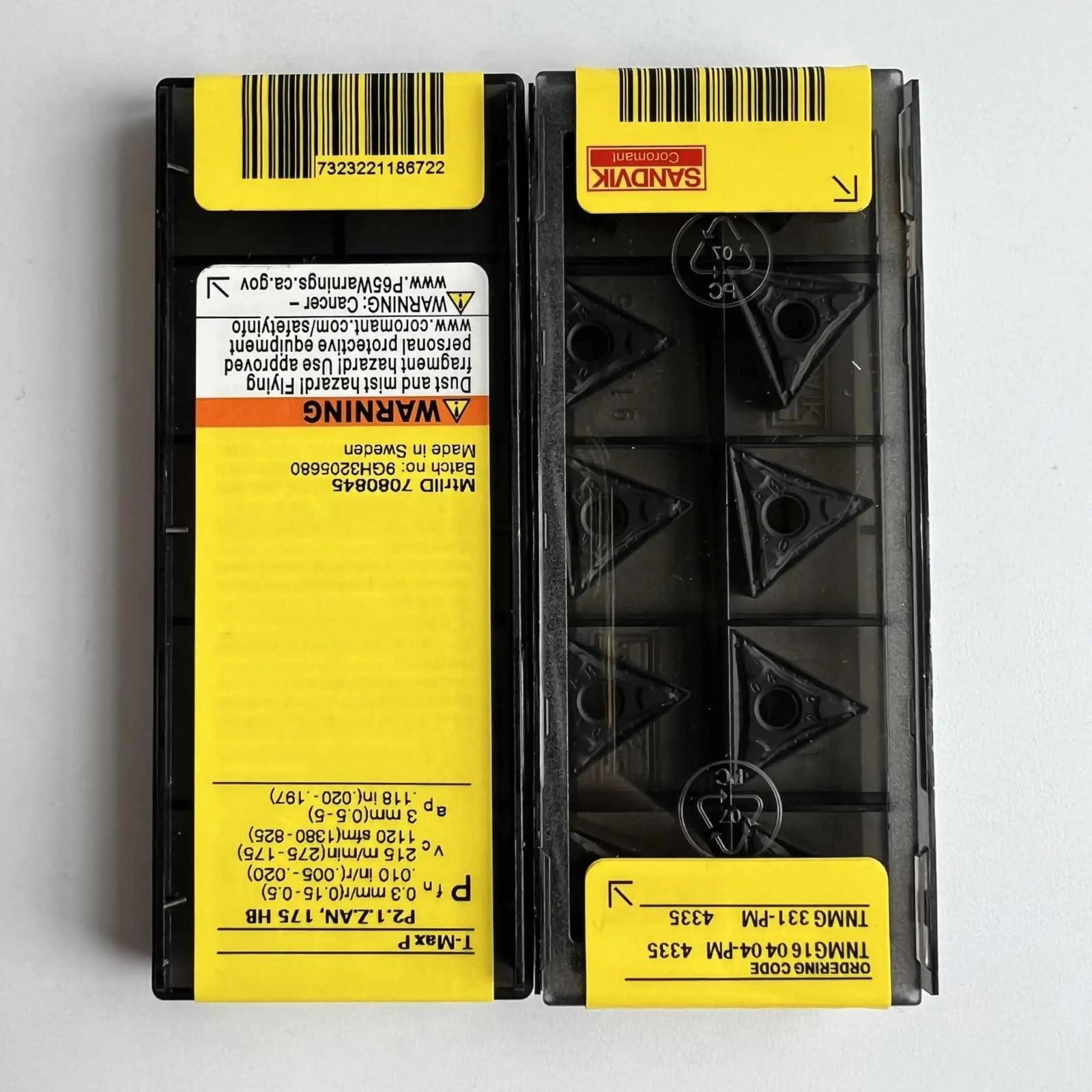 

Original Sandvik / TNMG160404-PM 4335 / CNC lathe carbide blade 10 PCS