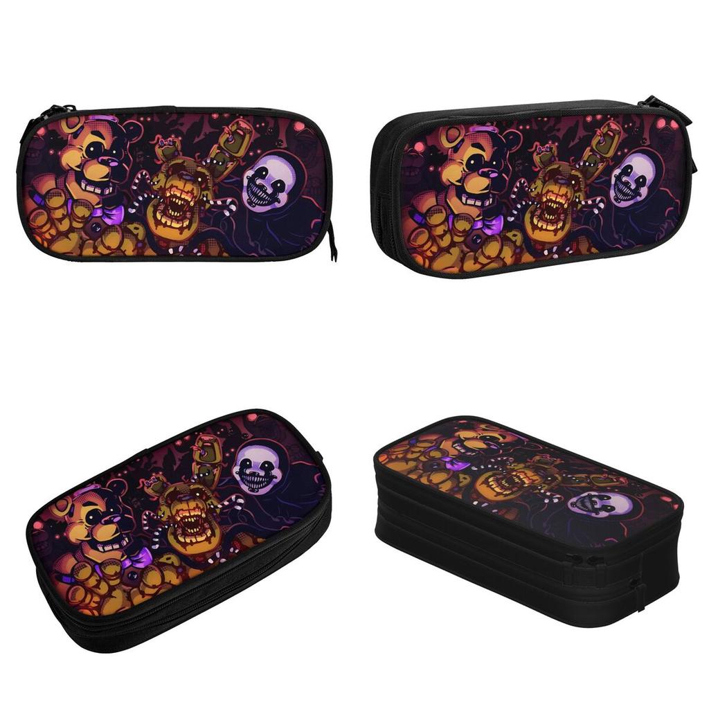 Springtrap Fnaf Federmäppchen Stiftebox Taschen Schüler Große Kapazität Büro Reißverschluss Federmäppchen