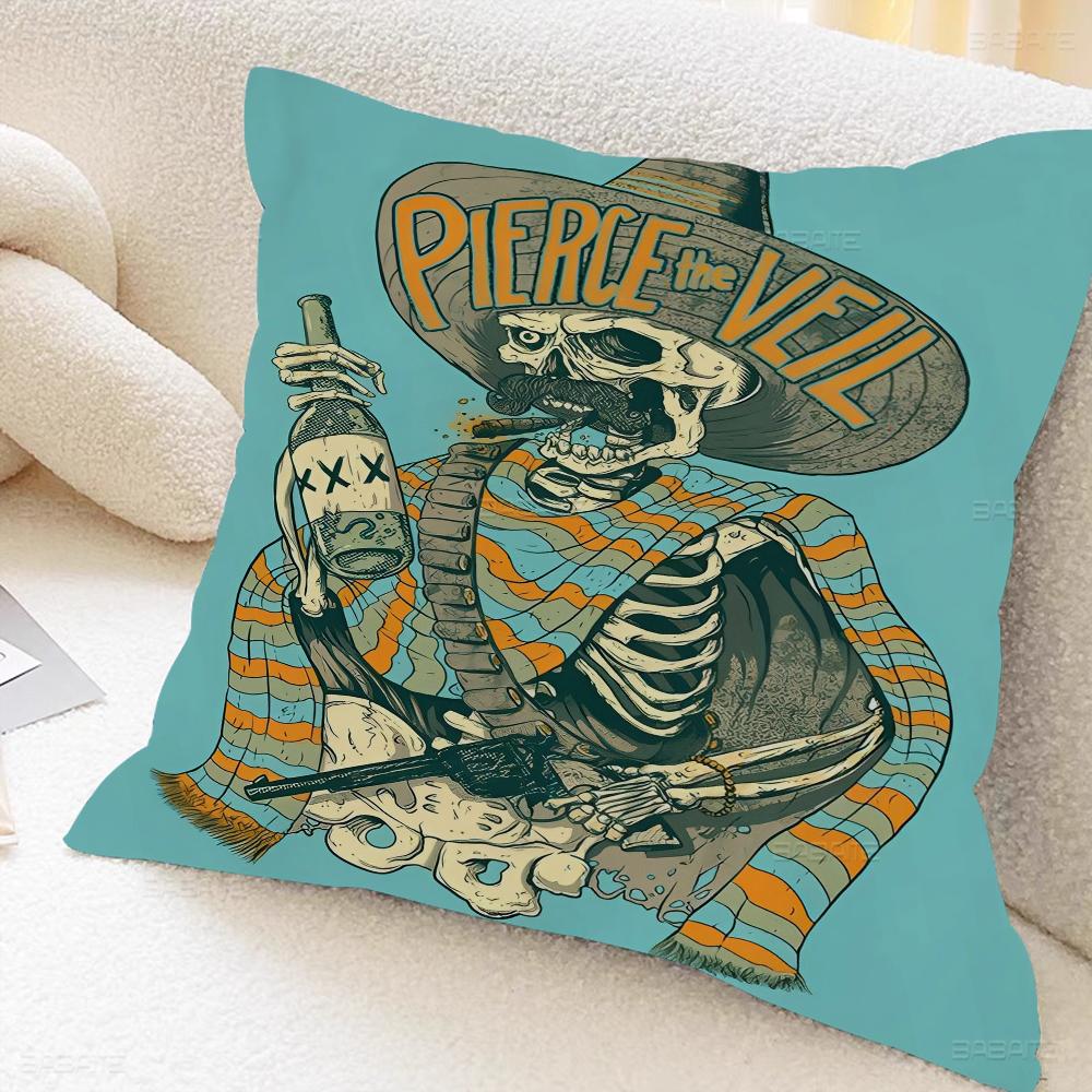 P-pierce The-Veil Band Pillow Anime Pillow Sofa Bed Head Pillow Cover Cushion Cover 45x45 Cm Fashion