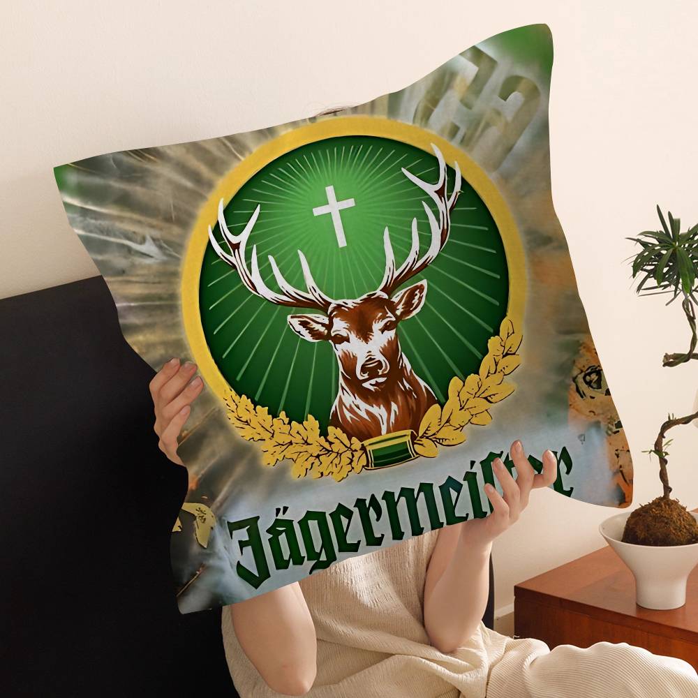 Hot J-Jagermeisters Personalized Picture Text Home Decorative Pillows Household Gifts 45X45Cm