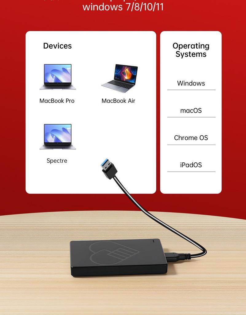 High-Capacity 1TB USB SSD for Mobile, PC & PS5 Gaming