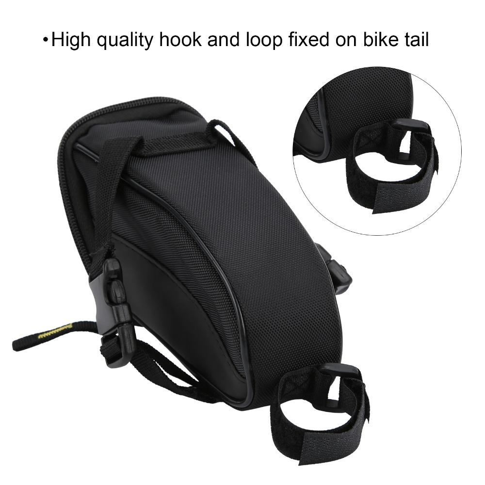 Easy Install Bicycle Tail Bag Leather + 1680D Oxford Cloth Bike Saddle Packs  Long‑distance Riding