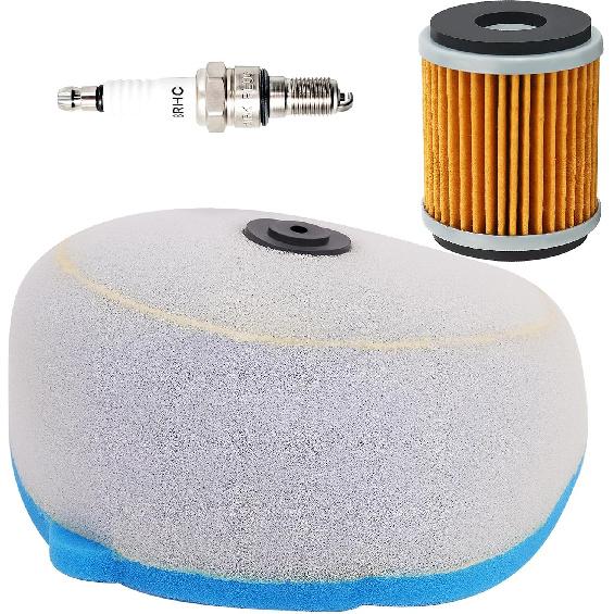 Road Passion Air Filter & Oil Filters & Spark Plugs Tune Up Kits Compatible with Yamaha YZ250F YZ450F WR250 WR450F YFZ450