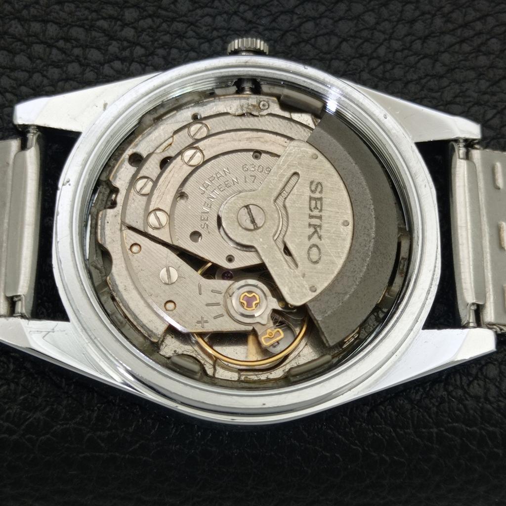 REFURBISHED SEIKO AUTOMATIC 6309A VINTAGE JAPAN MENS BLACK DIAL WATCH A443159-1
