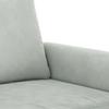 Vidaxl 4-Cz. Relaxation Set With Cushions, Light Grey, Velvet