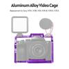 Andoer kamerabur Videobur i aluminiumlegering med dubbla kallskofästen Många 1/4 tums trådar