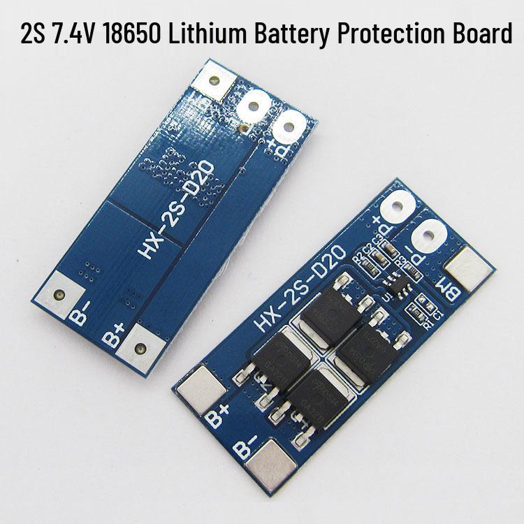 2S 7.4V 18650 Lithium Battery Protection Board, 8.4V, 13A Current, 20A Limit
