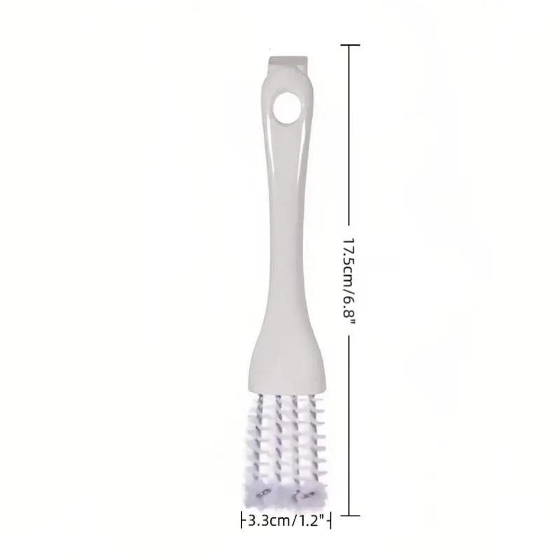 1pcs 2in1 Portable Grill Brush V shaped Hooked Brush and Scraper Multifunctional Barbecue Kit Net Cleaning Brush for Kitchen Gadget
