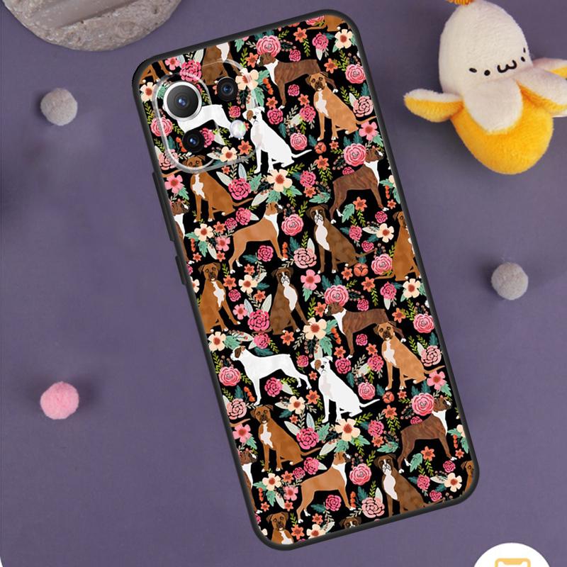 Boxer Dog Case For Xiaomi 15 Ultra 14 13T 14T 15T 17 Pro Max POCO F8 Ultra F5 F6 F7 X5 X6 X7 Pro Cover
