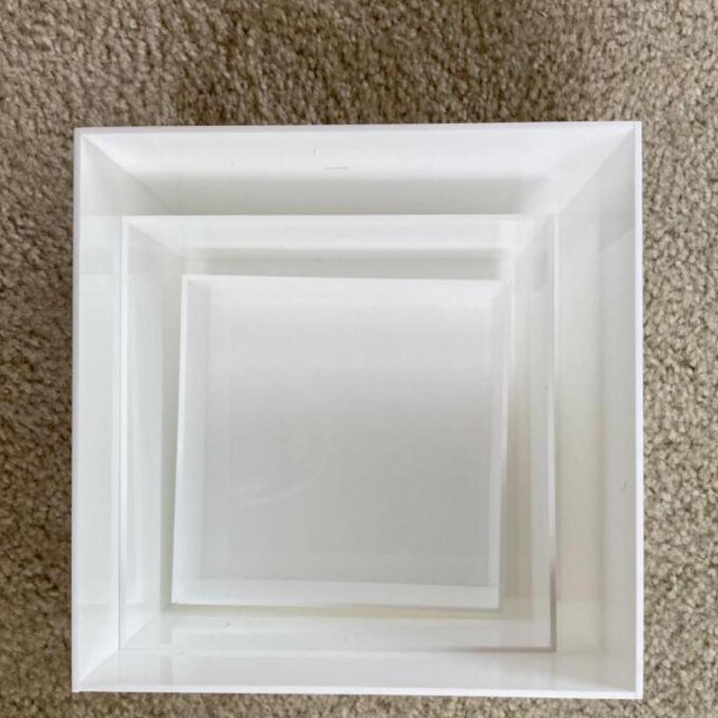 6 Acrylic Cube Display Box Riser for Food And Collectibles