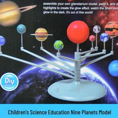 1154 Solar System Model: Children's Nine-Planet Celestial Movement DIY Toy