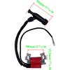 GX160 Ignition Coil Assembly For Honda & Clone GX120 GX200 For Rototiller 4589693 30500-ZE1-073 W/Air Filter F6TC Spark Plug And On Off Switch Engine