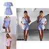 Striped Summer Women Casual Playsuit Stylish Ladies Jumpsuit For Beach Days