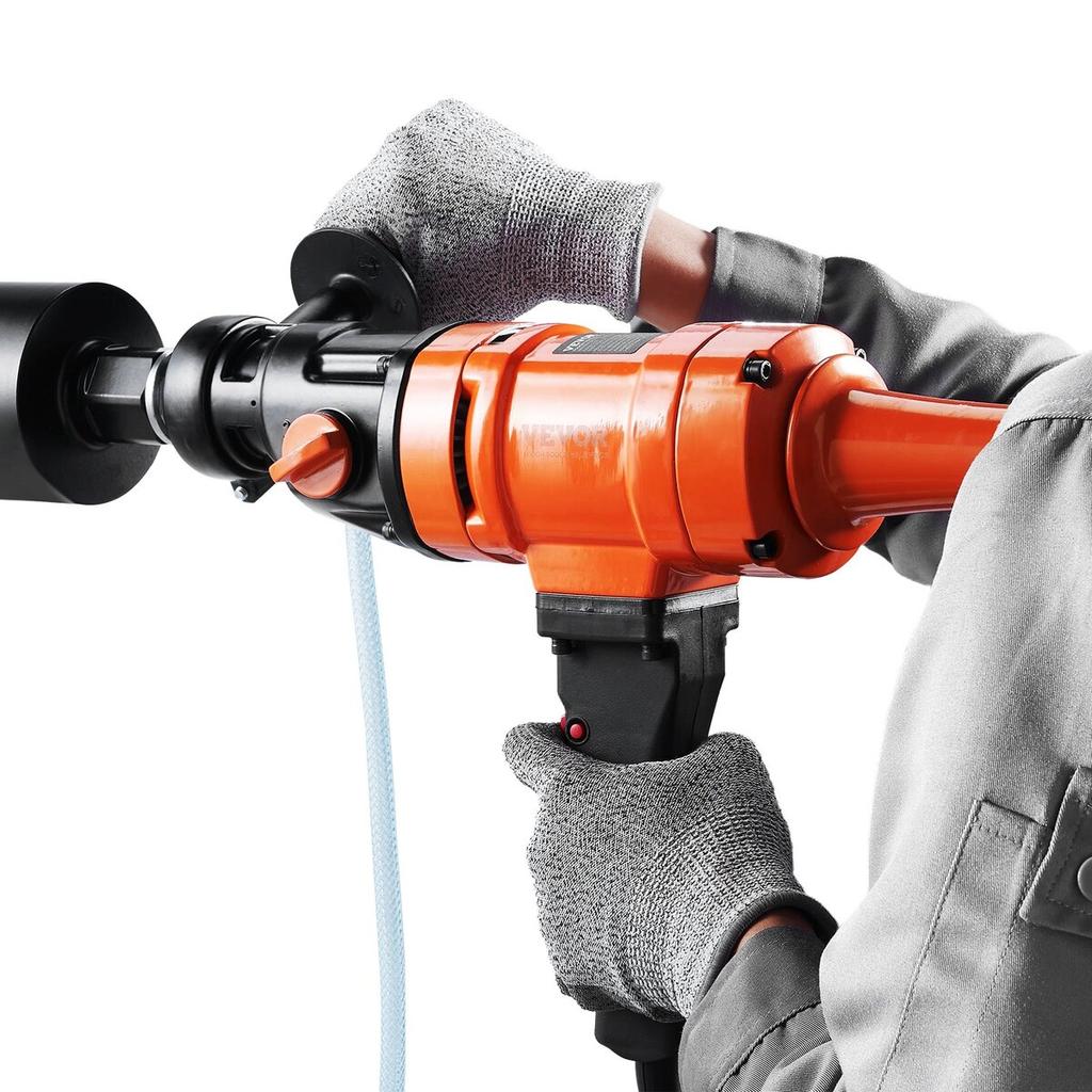 Diamond Core Drill Machine Handheld Concrete Core Drill Rig 4in Bit 1500W