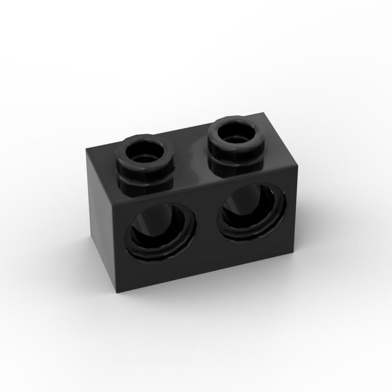 80pcs 32000 Brick 1x2 with Holes Building Block MOC Parts Creative Toys Compatible All Brand Technology Brick