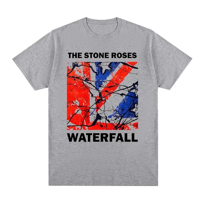 the stone roses waterfull T-shirt Cotton Unisex T shirt New TEE TSHIRT Womens Tops