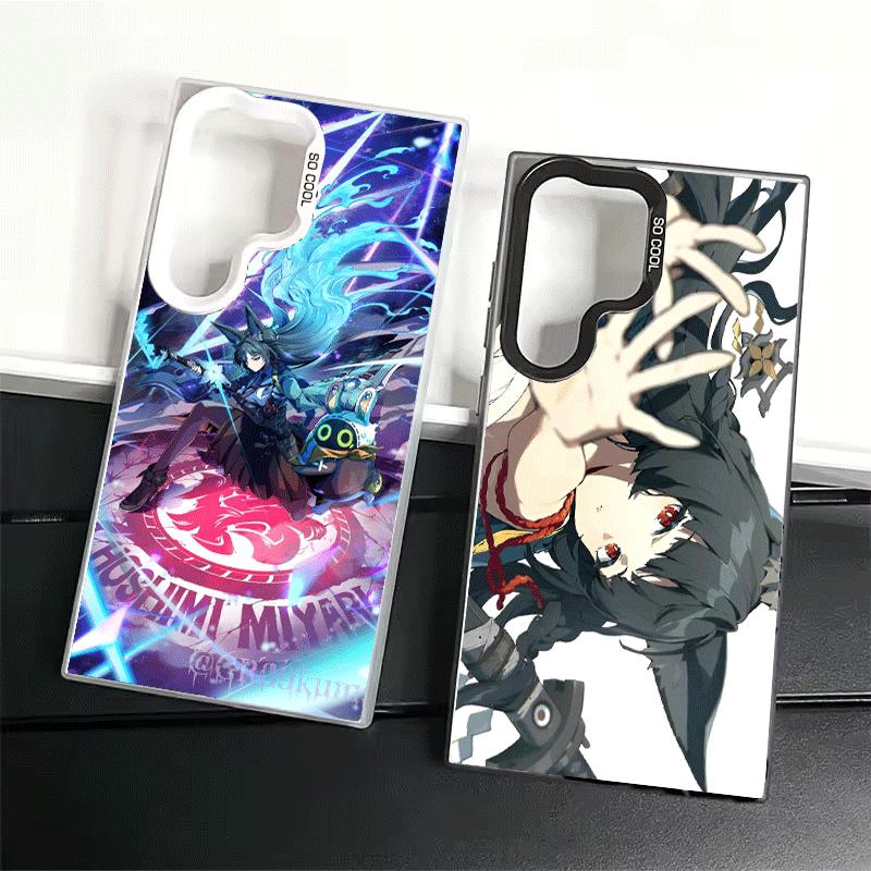 Zenless Zone Zero Hoshimi Miyabi Soft Phone Case for Samsung Galaxy S24 S25 FE S26 Edge S23 Ultra S22 Plus S21 + Shockproof Cove