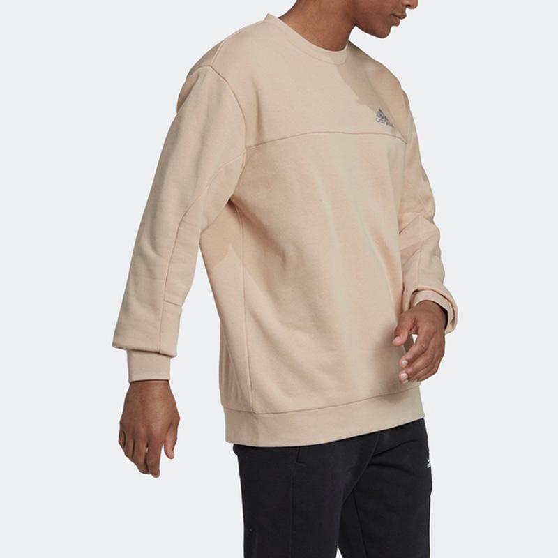 adidas Sweatshirts Men's Brown Crew Neck Moderate Other HN4756