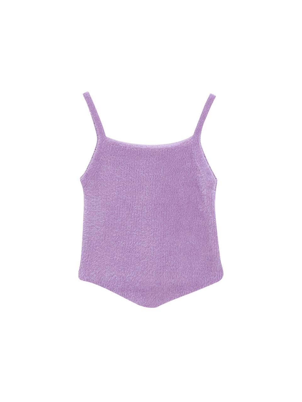 Salad Basket Pointed Hairy Strap Top_Purple
