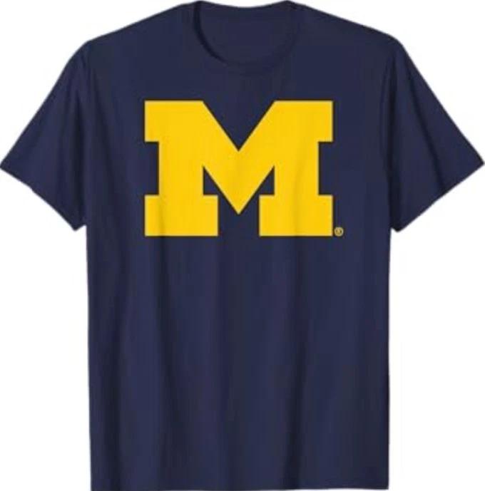 Michigan Wolverines Icon Navy Officially Licensed T-Shirt M