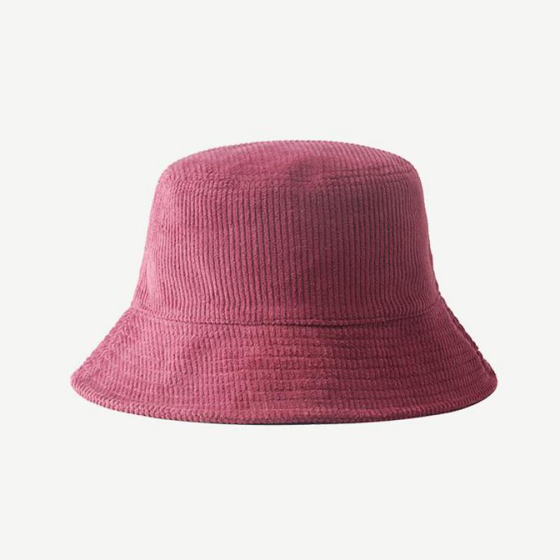 Bucket Hat Men Women Autumn Winter Corduroy Women's Bucket Hat Fisherman Cap Solid Color Casual Simple Sunshade Official-website