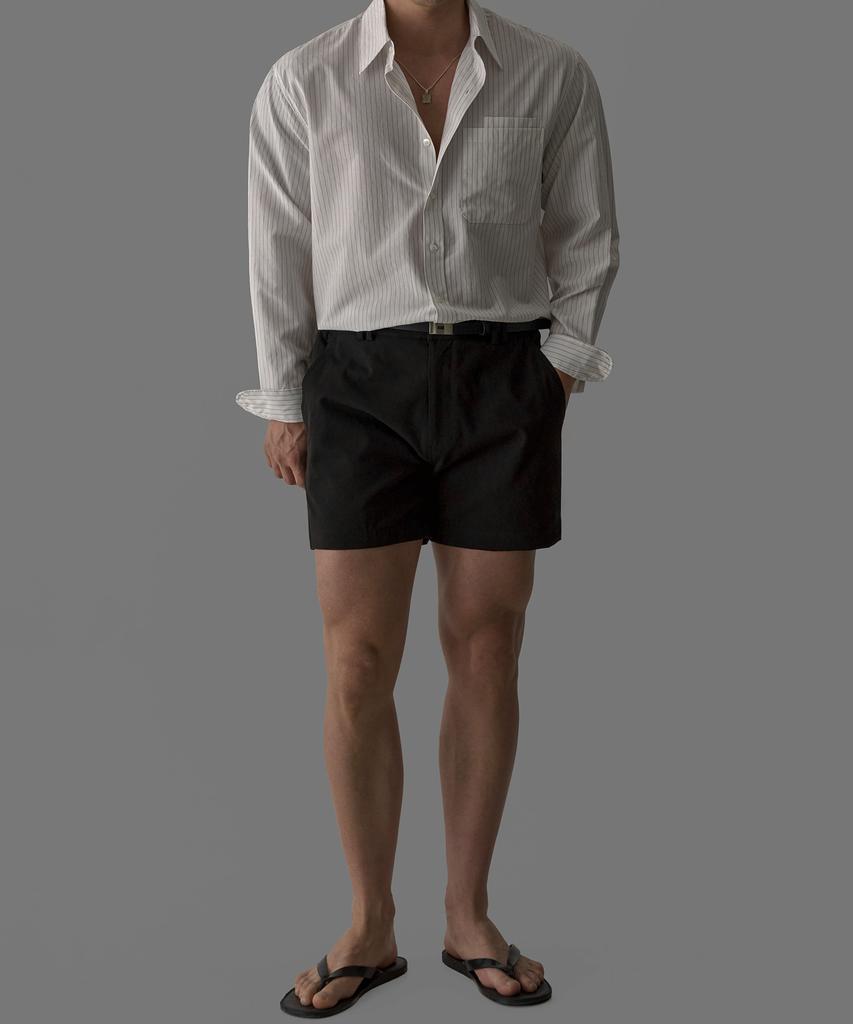 Baulopeulodeogteu Crop Chino Shorts [Black]