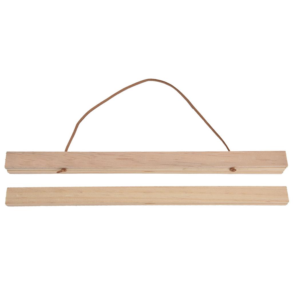 Wooden Poster Hanger DIY Magnetic Hanging Frame for Art Prints Canvas Photos Pictures Artwork30x2.1CM