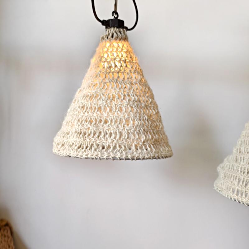 Bohemian Style Weave Jute Rope Lampshade Hanging Lamp Shade For Home Restaurant Pendant Light Cover Home Decorations