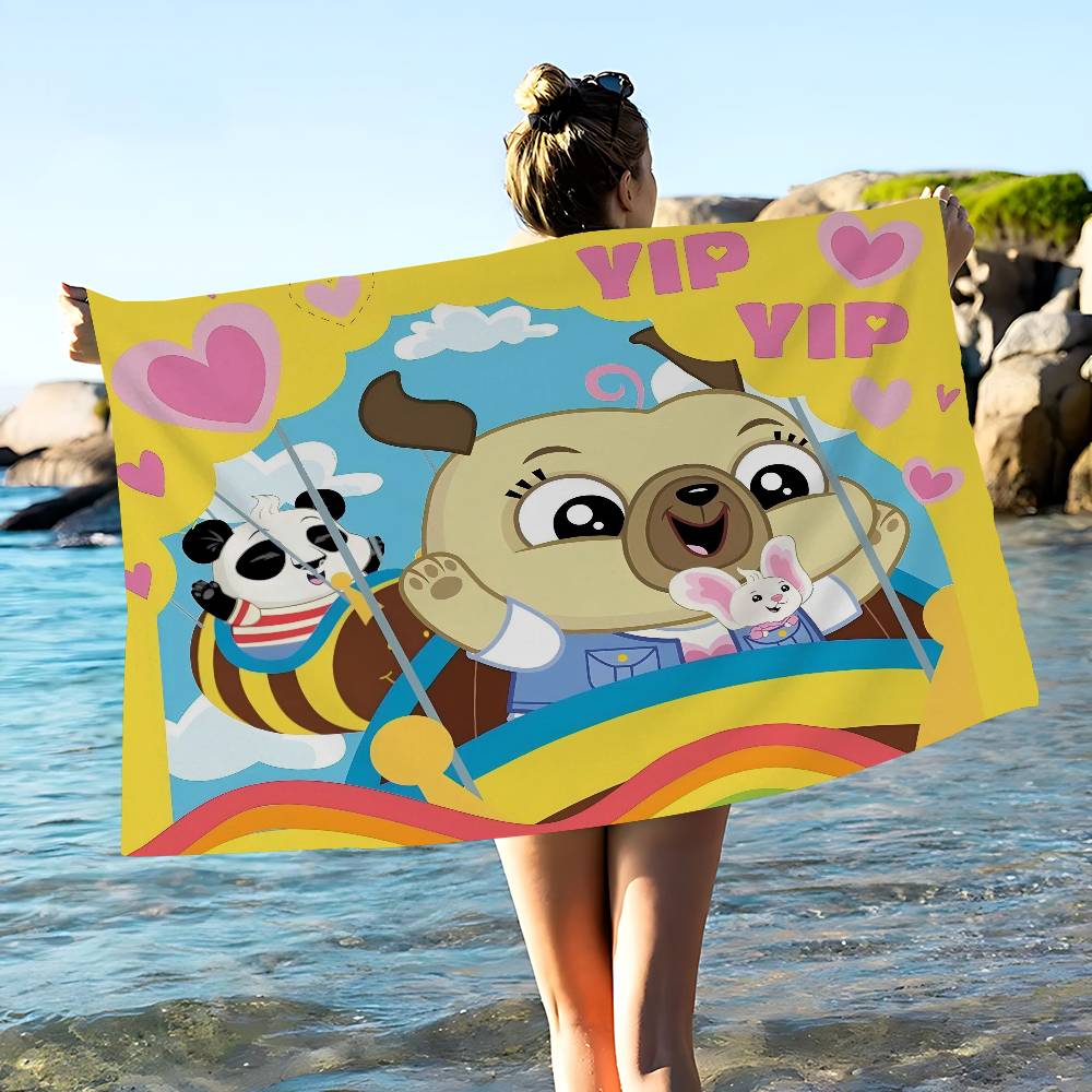 Chip and PotatoS Microfiber Beach Towel Absorbent Quick dry Soft Yoga Swimming Resort Mountain Climbing Towel