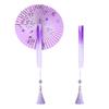 Round Magnetic Folding Hand Fan Compactly Coolings Fans For Outdoor Game Christmas Decorations Festival Performances