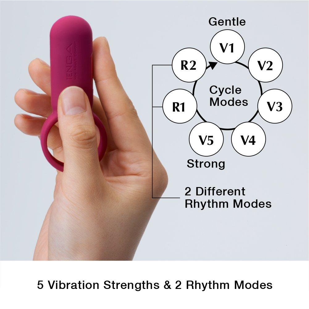 TENGA SVR Rechargeable vibe 1 piece -CARMINE- (x 1)
