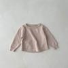 Babytoppar 2022 höst baby stickade tröjor pullover bas toppar barn topp beige tröja