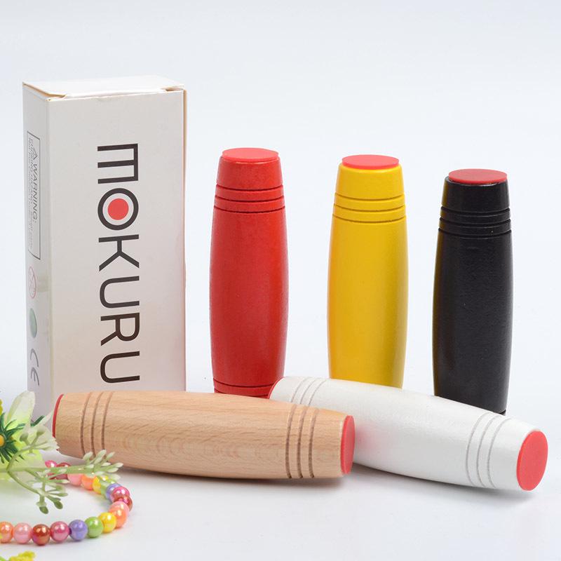 Wooden Mokuru Tumbler Stick - Creative Stress Relief Toy from Japan